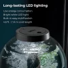Classic 15 Acrylic 4 Gallon Aquarium With White LED Light Modern Compact Tank for Tabletop or Tabletop Monitor Fishbowl Fish Pet - Image 3