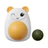 Plastic Catnip Ball Natural Safe Cats Catnip Balls Toy with Transparent Cover Cats Teeth Cleaning Catnip for Pet Treats Supplies - Image 4