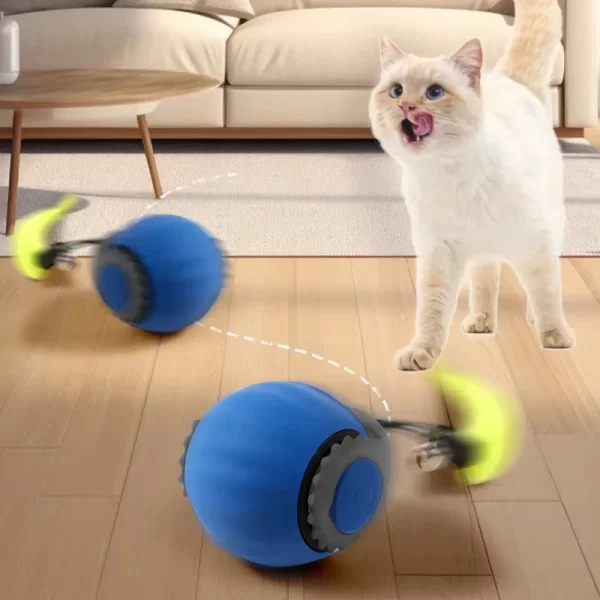 Cat Interactive Electric Rolling Ball with Teasing Tail - Image 4