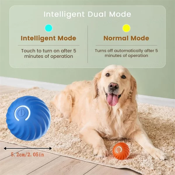 Interractive Motion Activated Rolling Ball Dog Toy - Image 4