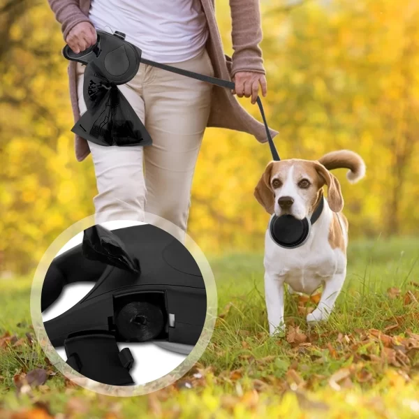 All-in-One Dog Leash with Water Bottle & Bowl - Image 4