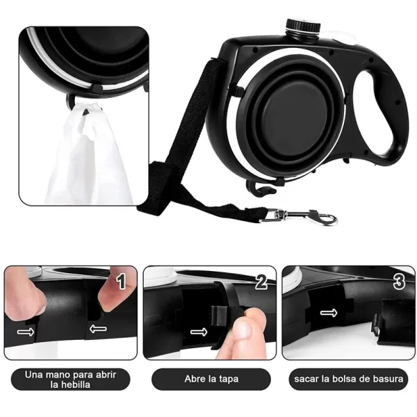 All-in-One Dog Leash with Water Bottle & Bowl - Image 6
